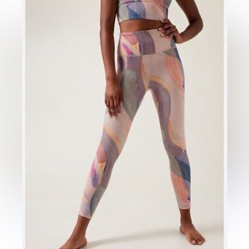 Athleta Elation 7/8 Tights Vibrance Orchard Pink Size M
